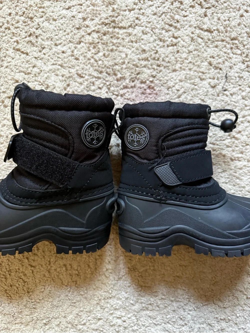totes Kids Black Snow Boots size toddler 6